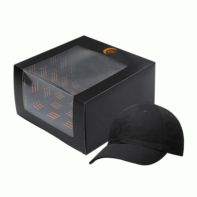 Varnishing Square Gift Packaging Boxes Folding Paper Baseball Cap ...