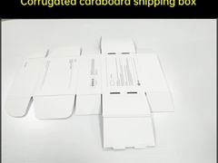 Custom Logo Corrugated Cardboard Shipping E Commerce Packaging Box Tear Strip Zipper Box