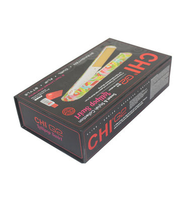 Custom Order Accepted Paperboard Magnetic Closure Box Matte Black Foldable Design