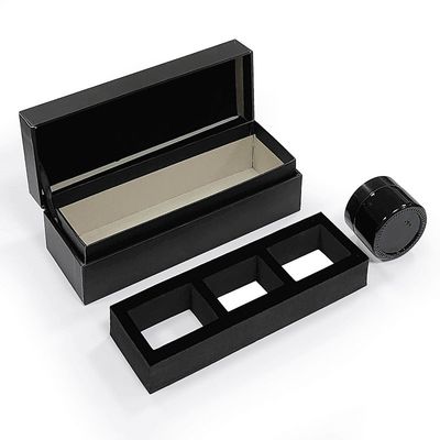 Paper Clamshell Flip Top Candle Box Packaging for Luxury Set Three Candles Gift Craft
