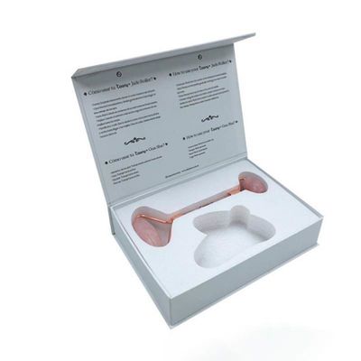 Book Flap Box Custom Logo Printed Magnetic Rigid Box for Guasha Jade Gua Sha Roller Tool