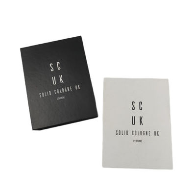 Custom Tin and Packaging Box for Luxury Black and White Solid Cologne for Men Perfume