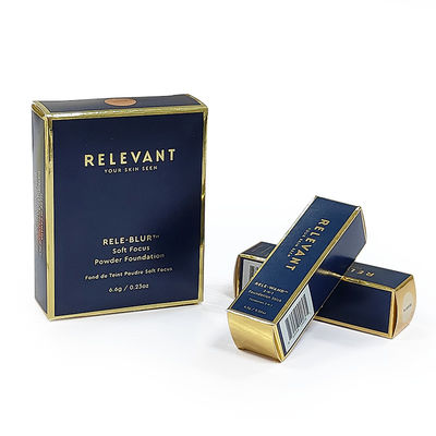 Custom Color Lipstick Foldable Cardboard Perfume Bottle Lipstick Gift Cosmetic Packaging Paper Color Box