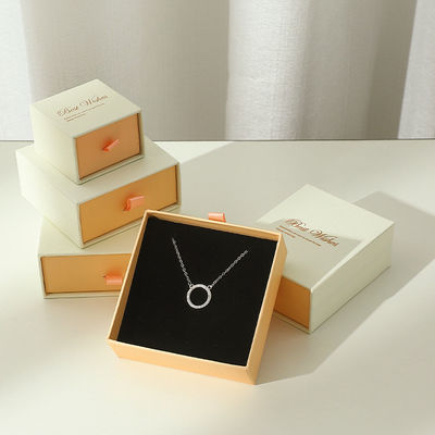 Customized Cosmetic Set Rigid Pull-Out Sliding Drawer Jewelry Gift Packaging Paper Box With Insert