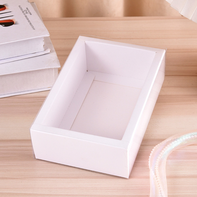 Custom High-End  Packaging Boxes Kraft Paper Drawer Box with Clear PET Window