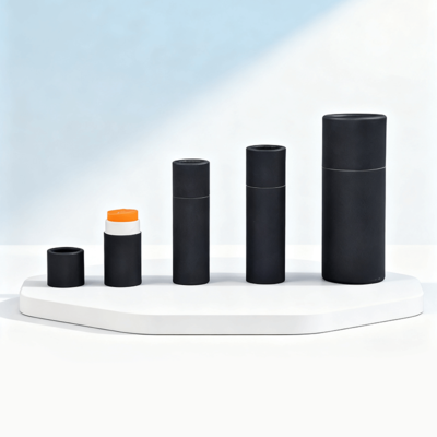 Custom Cylinder Paper Tube for Toothbrush Essential Oil Candle Coffee Tea Packaging Craft Paper and Cardboard Materials