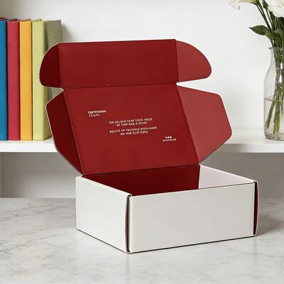 Custom White Cardboard Foldable and Recycled Boxes for Shipping and Packaging of Clothes with logo
