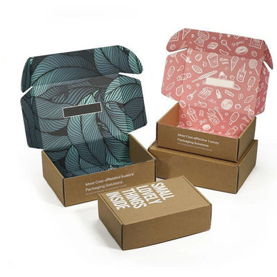 Cosmetic Paper Mailer Box Eco Friendly Corrugated Cardboard Box For Shipping