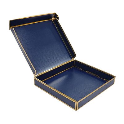 Matte Surface Finish Custom Logo Printed Flat pack Corrugated Die Cut Folding Kraft Box