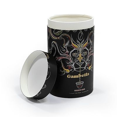 Custom Logo Round Cylindrical Canister Cardboard Cylinder Box For Cosmetic