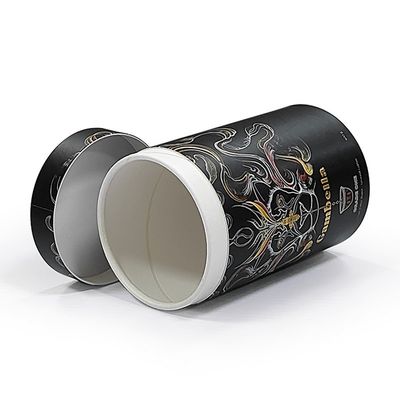 Custom Logo Round Cylindrical Canister Cardboard Cylinder Box For Cosmetic