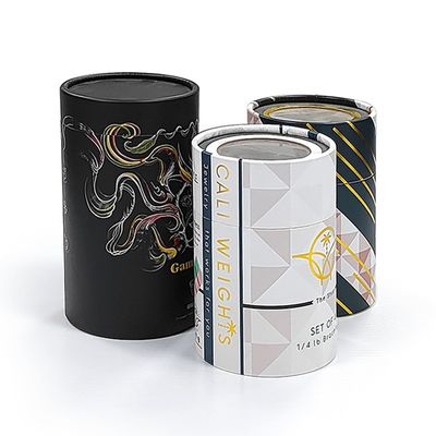 Custom Logo Round Cylindrical Canister Cardboard Cylinder Box For Cosmetic