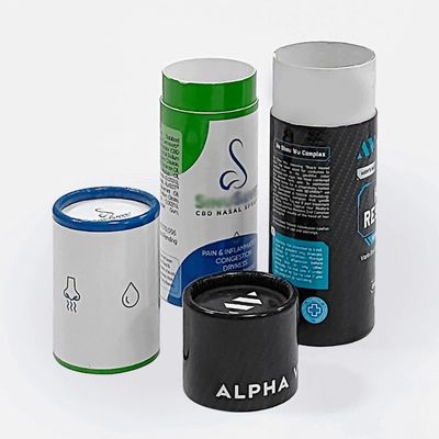 Recycled Paper Mailing Tube Boxes Packaging Custom Round Candle Boxes