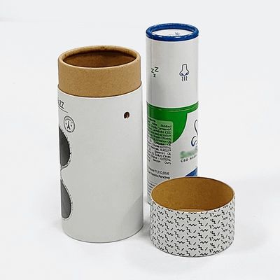 Recycled Paper Mailing Tube Boxes Packaging Custom Round Candle Boxes