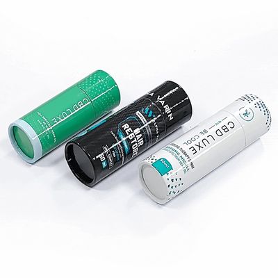 Recycled Paper Mailing Tube Boxes Packaging Custom Round Candle Boxes
