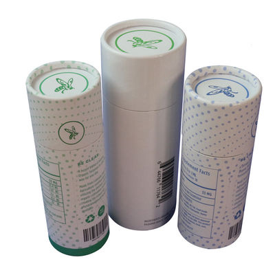 Recyclable And Stylish Paper Tube Gift Box Hot Stamping With Stickers Custom Logo