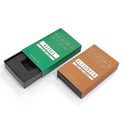 Drawer Style Rigid Pull Out Cardboard Boxes Hard Paper Sleeve Packaging Box