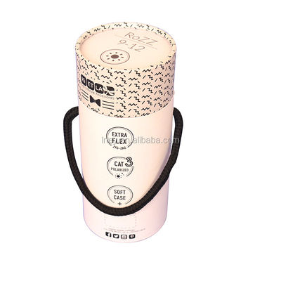 Matt Lamination Round Tube Packaging Box Kraft Paper Cylinder Box For Nuts Coffee Tea