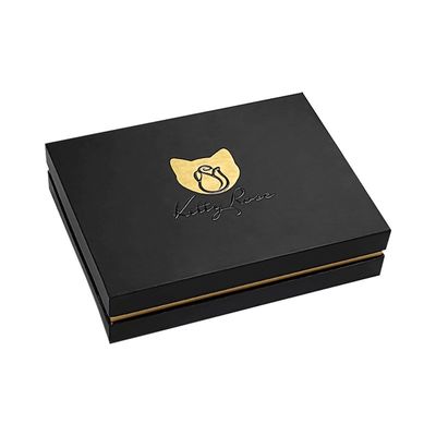 2 Pieces Rigid Paperboard Lid And Base Box With Matt Lamination And Sponge Liner