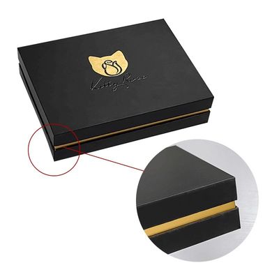 2 Pieces Rigid Paperboard Lid And Base Box With Matt Lamination And Sponge Liner