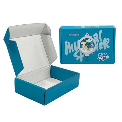 Custom CMYK Corrugated Cardboard Box for Large Apparel Shipping and Custom Packaging