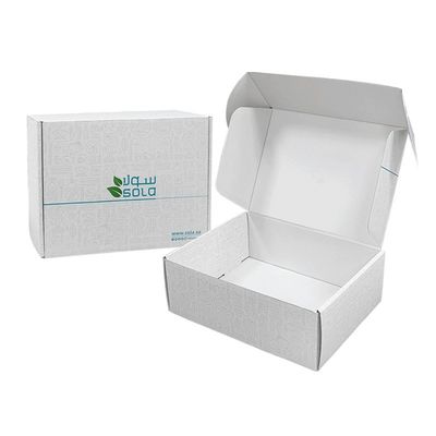Custom CMYK Corrugated Cardboard Box for Large Apparel Shipping and Custom Packaging