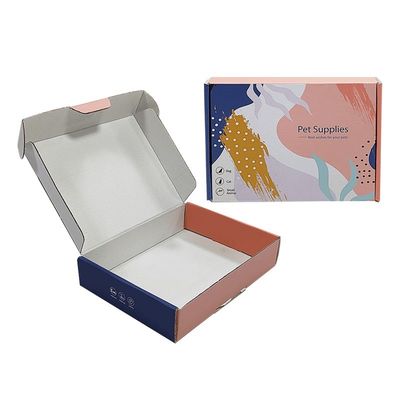 Custom CMYK Corrugated Cardboard Box for Large Apparel Shipping and Custom Packaging