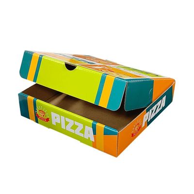 Recycled Kraft Paper Corrugated Packing Boxes For Fries Chips And Pizza