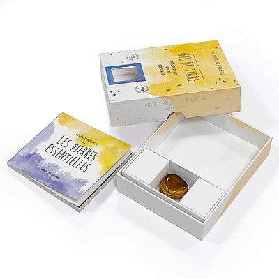 Custom Rigid Gift Box for Crystal Glass Accessory Holographic Effect and Window on Lid