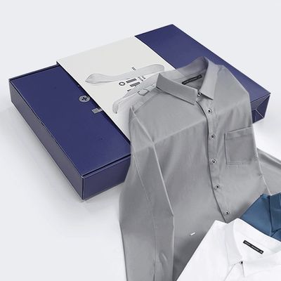 Custom Order Accepted Shiny Silver Logo Clothes T-Shirt Underwear Packaging Box Set