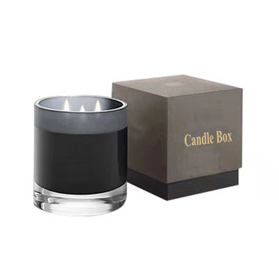 Custom Candle Jar with Lid and Gift Box Packaging Boxes in CMYK/PANTONE Printing