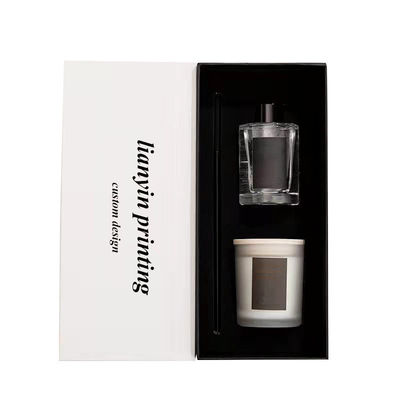 Custom Candle Jar with Lid and Gift Box Packaging Boxes in CMYK/PANTONE Printing