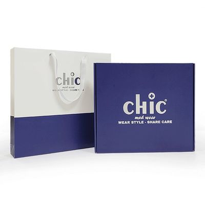 Custom Clothing Packaging Paper Mailer Box Flute Material Corrugated Shipping Box