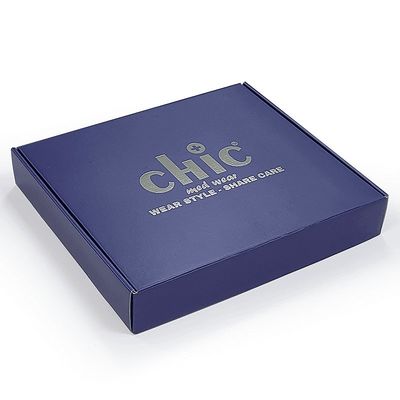 Custom Clothing Packaging Paper Mailer Box Flute Material Corrugated Shipping Box