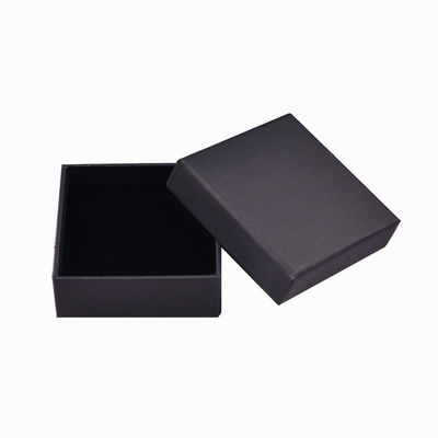 Eco Friendly Recycled Gift Packaging Black Brown Kraft Paper Jewelry Boxes