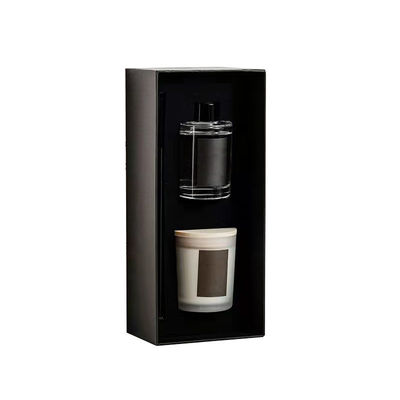 Embossing End Recycled Scented Candle Packaging Boxes For Aromatherapy Reed Diffuser