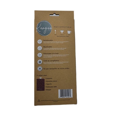 Hanging Brown Self Assembly Paper Boxes Flat Rectangle Auto Lock Bottom Carton