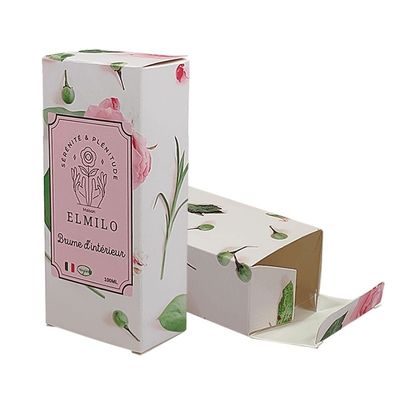 Coated Paper Cosmetic Packaging Boxes Auto Bottom Tuck End Folding Box 350g 500g