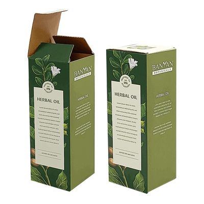 Coated Paper Cosmetic Packaging Boxes Auto Bottom Tuck End Folding Box 350g 500g