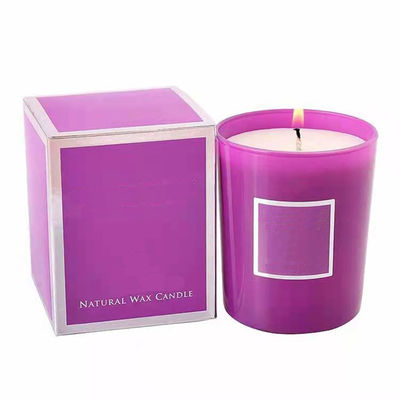 Coated Paper Custom Scented Candle Jar Packaging Folding Paper Reverse Printed Tuck Box