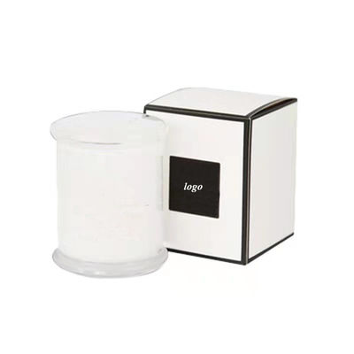 Coated Paper Custom Scented Candle Jar Packaging Folding Paper Reverse Printed Tuck Box