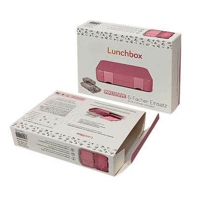 Art Paper Corrugated Cardboard Folding Heated Bento Paper Lunch Box for Adult Packaging
