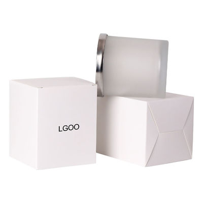 Plastics Liner Type Custom Order Higi Gold Foil Logo UV Coating Small 4x4x4 Candle Box