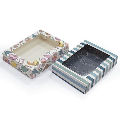 Retail Tuck Top Boxes Display Paper Dessert Boxes For Chocolate Cake Cookie Candy