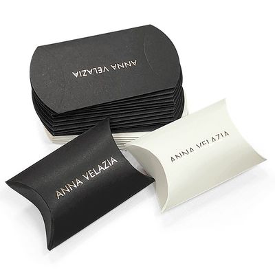 Custom Logo Design Small Pillow Shaped Cardboard Packing Box for CMYK/PANTONE Printing