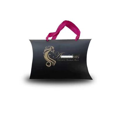 Hot Foil/UV/Varnish Surface Finish Small Paper Pillow Box Packaging for Wedding Favors