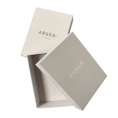 luxury Lid And Base Box 157g Art Paper 1000g Cardboard White Jewelry Packaging Box