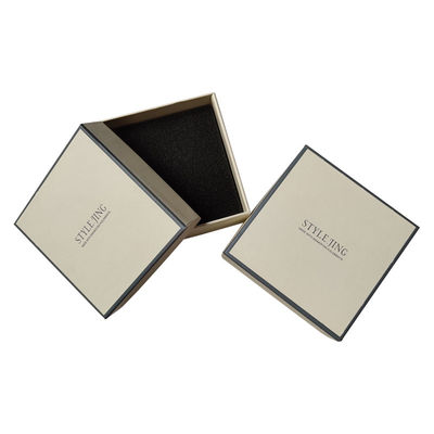 Square Lid And Base Box Hot Foil / UV / Varnish Finish Rigid Gift Boxes With Lids
