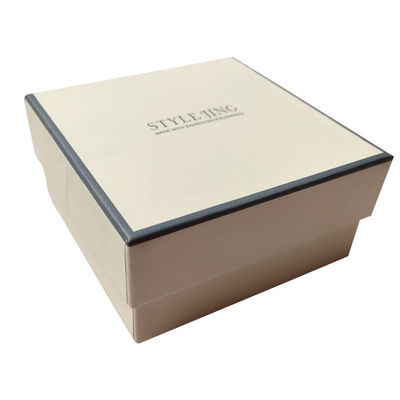Square Lid And Base Box Hot Foil / UV / Varnish Finish Rigid Gift Boxes With Lids
