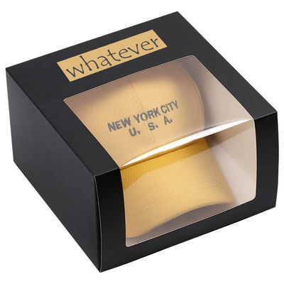 Customized Paper Gift Packaging Boxes Eco Friendly Baseball Cap Packaging Box